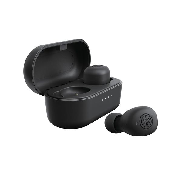 Yamaha TW-E3B (B) Fully Wireless Earbuds: Listening Care, Bluetooth, Up to 6 + 18 Hours Playback, Life Waterproof IPX5 Equivalent, Dedicated App, Compatible with AAC and aptX, Built-in Microphone, Black