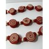 Christmas Peppermint Red White Candy Cane Wool Garland Decor 6FT NEW