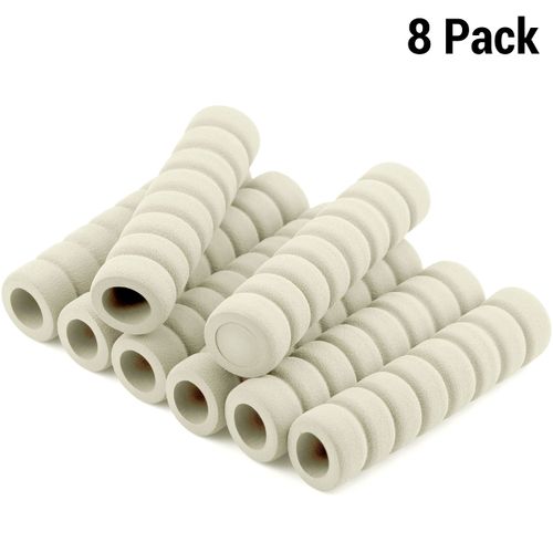 IFAMIO 8 Pack Door Handle Covers Anti-Collision Door Knob Protector Covers Soft Foam Door Pull Cover Sleeve Safety Spiral Cover for Heat in Summer Antifreeze Hands in Winter (Cream)