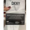 DKNY King Satin Pair Black Pillowcases. Brand New!