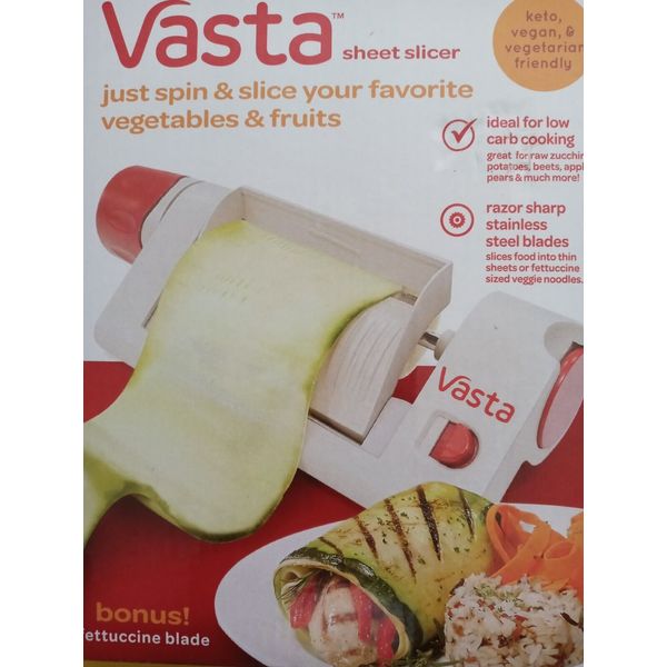 VASTA Sheet Slicer Veggie Pasta Maker Vegan Keto As Seen On TV New Sealed