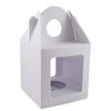 10 x Large White Single Cupcake/Muffin/Fairy Cake Boxes with 2 Windows