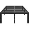 18 Inch Tall King Size Bed Frame Underbed Storage, Easy Assembly Heavy Duty