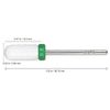 Professional USA Ceramic White Round Top Small Barrel Bit Nail Drill Coarse Grit