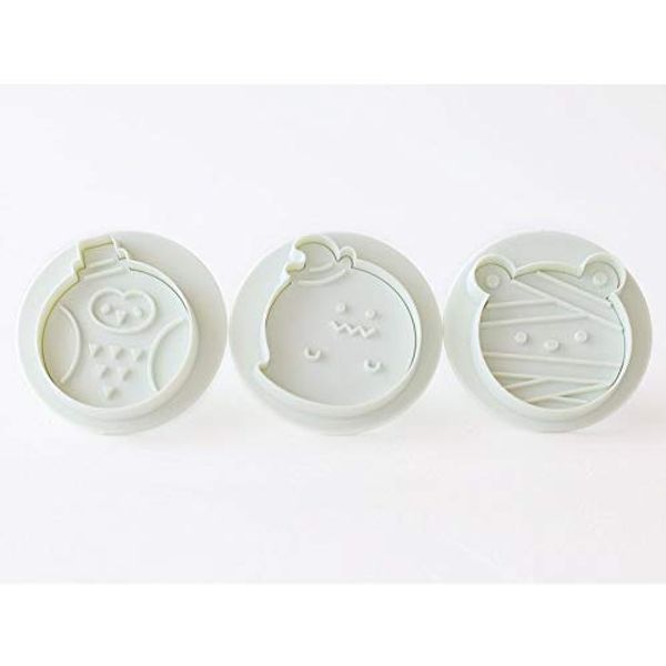 Cotta Manmaru Cookie Cutter (Owl, Ghost, Mummy Bear)