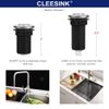 Air Activated Switch Button for Sink Top Garbage Disposal Part (SHORT, BLACK)