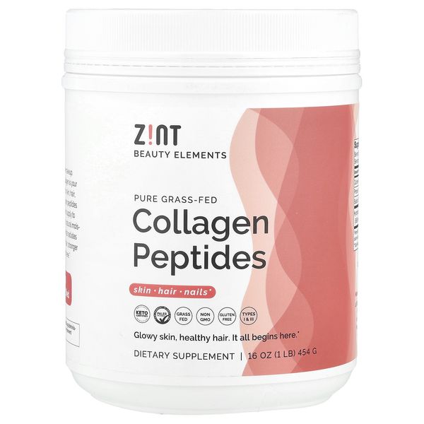 Pure Grass-Fed Collagen Peptides, Unflavored, Container, 16 oz (454 g)