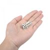 sourcing map Latching Metal Push Button Switch 12mm Mounting Dia 1NO 5V Blue LED Light High Flat