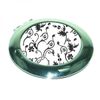 Black White Contemporary Design Handbag Mirror HMC25