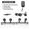 2-IN-1 Amber White LED Emergency Warning Strobe Light Bar Dash Traffic Advisor