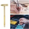 sourcing map 6 in 1 Mini Multifunction Copper Hammer and Screwdriver 10mm Dia Multitool Hammer with Slotted Phillips Screwdriver