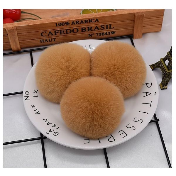 ThaiRoot 20 Stück 8cm Kunstfell Bommel Pompons Fellbommel Fellpompon Flauschigen Plüsch Bälle Groß Pom Pom Bälle Plüschbälle für DIY Handwerk Mützen Tasche Anhänger Dekoration Schlüsselanhänger