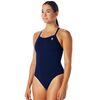TYR Womens Polyester Durafast Elite Solid Diamondfit, Navy, 32 US