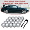 Hexagonal Protection Caps, Riloer 20X 19mm Silver Car Wheel Nut Universal Bolt Cap