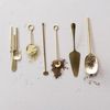 Bloomingville Hammered Stainless Steel Serving Spoon, Gold