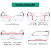 Eyekepper Women's Stylish Readers Comfortable Reading Glasses Men Transparent Frame Spring Hinges