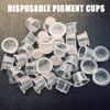 Narkysus 300Pcs Ink Cups - Disposable Ink Caps Mixed Small Medium Large Ink Caps Plastic Pigment Ink Cups Microblading Makeup Cups