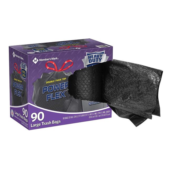 Trash Liners - 33 Gallon, Purple