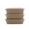 [ 2 Pack of 75 ] Compostable Eco Friendly Container Trays with Lids 34oz.