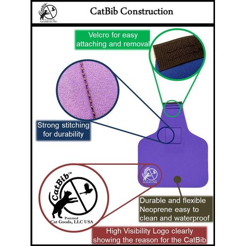 CatBib Bird Saving Cat Collar, Prevent Cats from Catching & Killing Birds, Anti Hunting Colorful Bib to Save Birds & Other Wildlife (Small, Turquoise)