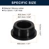 sourcing map 2 Pcs Black Plug Holes, Waterproof Rubber Button Plug for 32mm / 1.26" Hole