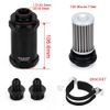 E85 Ethanol AN6 AN8 AN10 Inline Fuel Filter W/100 Micron Stainless Steel Element