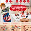 WORKPRO 43PC Wooden Building Toy Tool Set Building Toy Creative Construction Toy