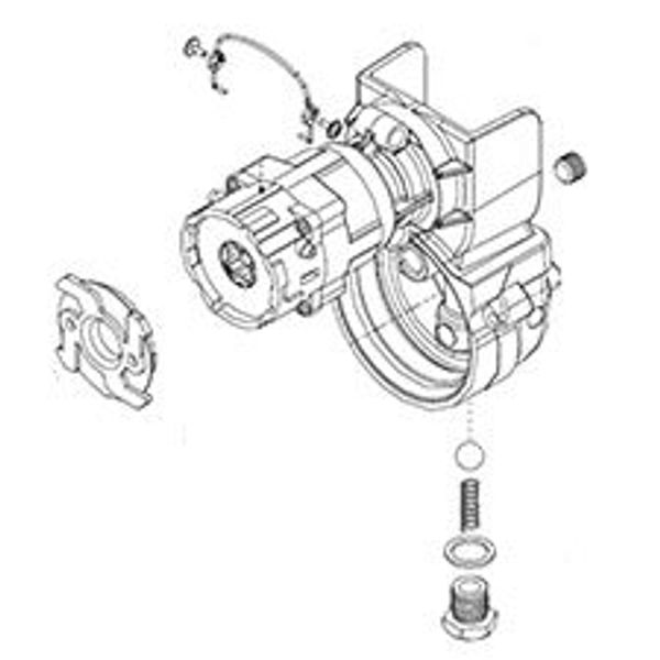 Milwaukee 44-70-0112 Pump Body/Gearcase Assembly