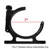 7" Nitrous Oxide Aluminum Single Bottle Bracket Anodized Black Mount