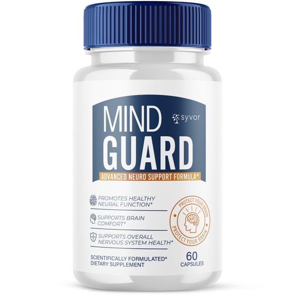 (1 Pack) Mind Guard Nootropic All Natural Formula Brain Supplement 60 Capsules