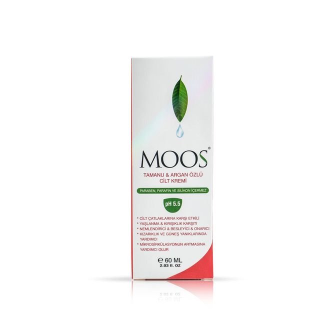 MOOS TAMANU & ARGAN ÖZLÜ CİLT BAKIM KREMİ 60 ML.