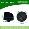 5 Pack 316442513 Range Surface Burner Knobs,Stove Control Knobs Replacement Compatible with Frigidaire,Kenmore,Sears Range Oven,Replace 1465864,AH2332411,AP4327071,EA2332411(Black)