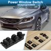A ABSOPRO Power Window Switch No.31453265 Front Left Driver Side Window Control Switch for Volvo S60 V60 XC60 Black