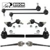 Bison Performance 8pc Front Rear Sway Bars & Inner Outer Tie Rods Kit For Quest