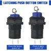 WMYCONGCONG 30 PCS 12mm Self-Locking Latching Push Button Switch AC 250V/1.5A 125V/3A