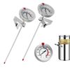 Efengcook Candy Thermometer(2 Pack) with 12" Probe & Pot Clip,Oil Thermometer...