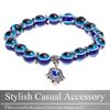 Buzz Selection AC030 Men's Bracelet, Stone, Prayer Beads, Black, Devil Eye, Jewelry Accessory