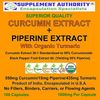 Turmeric Curcumin High Potency 95% 2000mg with Black Pepper Extract - 100 Caps