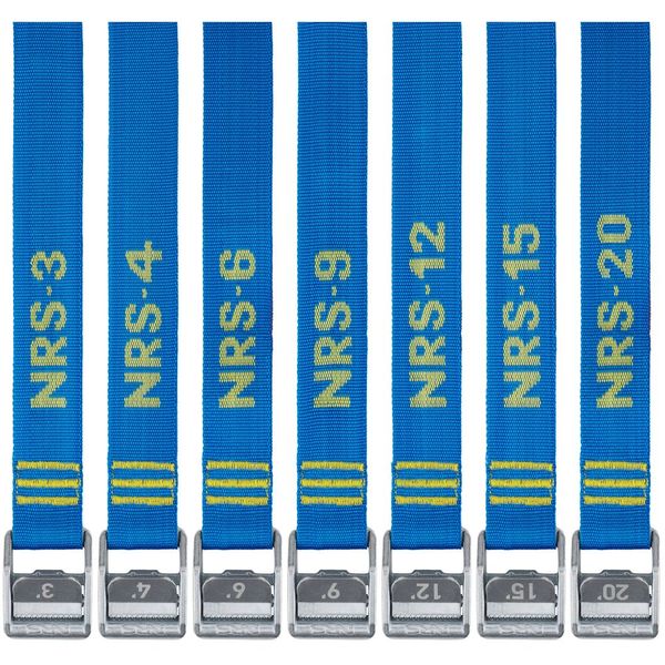 NRS 1.5" Heavy Duty Straps 20' Pair Iconic Blue