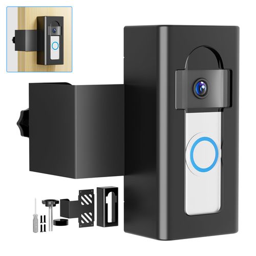 Anti-Theft Doorbell Mount Compatible with Ring/Blink Wireless Video Doorbell 4/3/3 Plus/2/1/(2020 Release), Adjustable No-Drill Mounting Bracket Wedge Adapter Holder Accessories