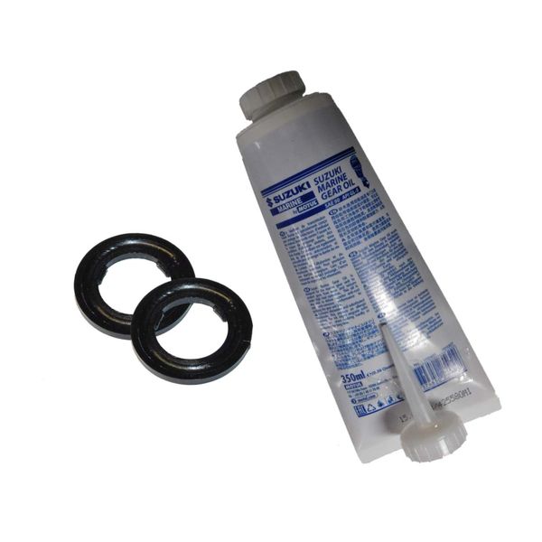 Saarwebstore Suzuki Marine Getriebeöl 350ml inklusive 2X Dichtringe für alle Bootsmotoren-Getriebe Aussenbordmotoren