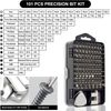 Precision Screwdriver Set 124-Piece Electronics Tool Kit with 101 Bits Magnetic