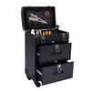 Professional Rolling Makeup Train Case Cosmetic Trolley Makeup Storage Organizer