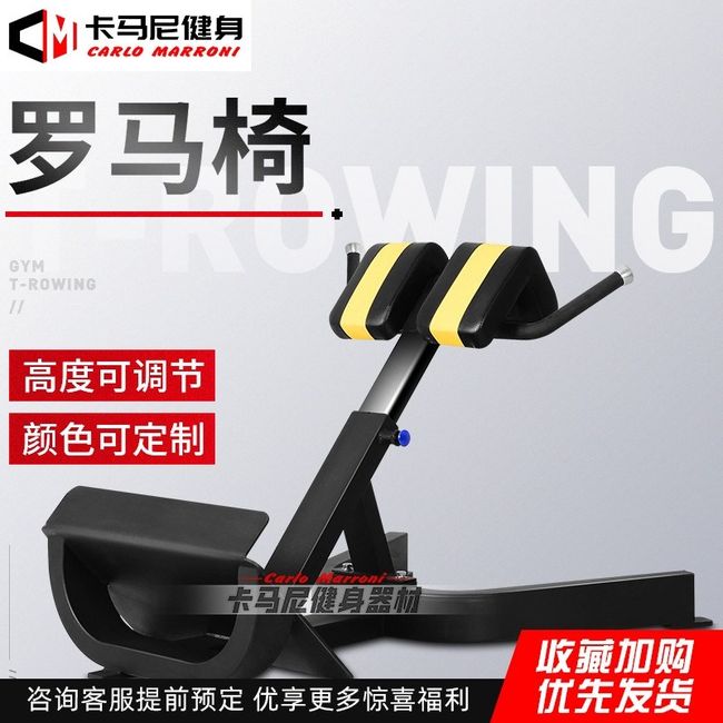 Roman chair back extension erectoralis core strengthening business gym professional roman chair trainer back muscle roman deng chair goat stand fitness equipment, color can be customized