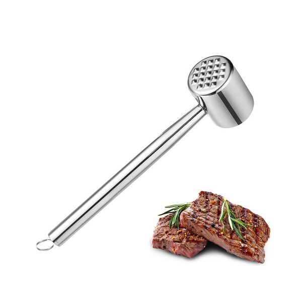 Meat Tenderizer, Meat Cutting Muscles, Aluminum, Double-Sided Meat Hammer, Kitchen Utensils, For Cooking With Seasonings That Become Soaked Into You..