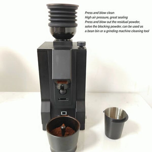 Single Dose Hopper Bellow ABS Silicone Coffee Blowing Bean Bin Coffee MG