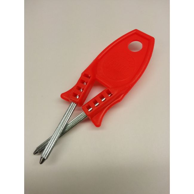 HUNTER Honer Knife Sharpener, Made in USA (Red)