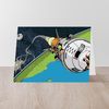 CafePress Kerbal Space Program Folded Greeting Card Glossy