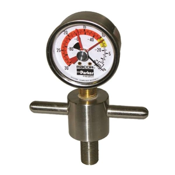 Racor RK19671 Bottom Mount Vacuum Gauge, 1 Pack