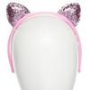 Pink Glitter Cat Ears